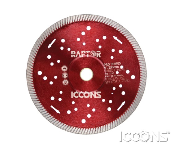 ICCONS TURBO 100MM BLADE RED  